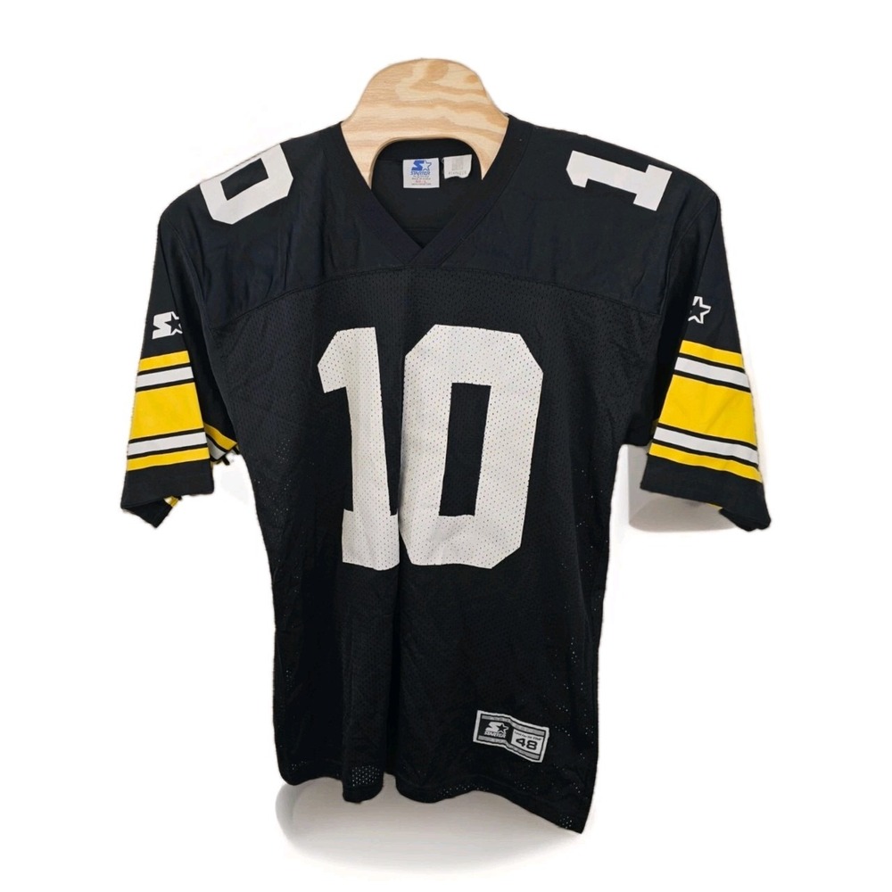 Vintage 90s Kordell Stewart Steelers Starter Jersey‎ L 48 Cracked Graphic READ